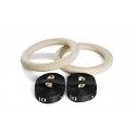 Luxury set of numbered wooden rings 23cm diameter