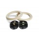 Luxury set of numbered wooden rings 23cm diameter