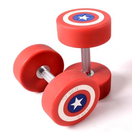 PU Dumbbells Captain America