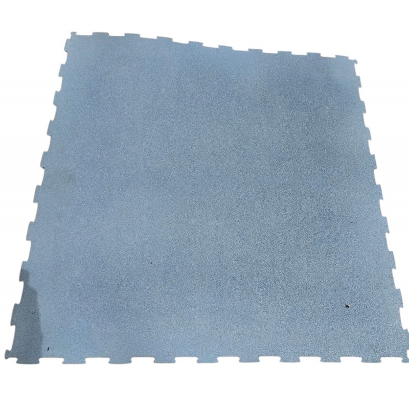 Double layer puzzle floor with foam 98*98 cm black-grey