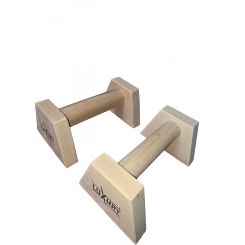 Luxury Wooden Parallettes – Premium Ξύλινες Παράλληλες Λαβές Καλλισθενικής (Ζεύγος)