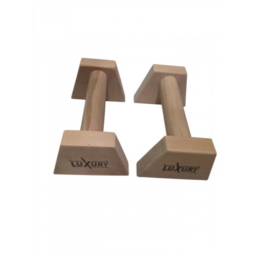 Luxury Wooden Parallettes – Premium Calisthenics Push-Up Bars (Pair)