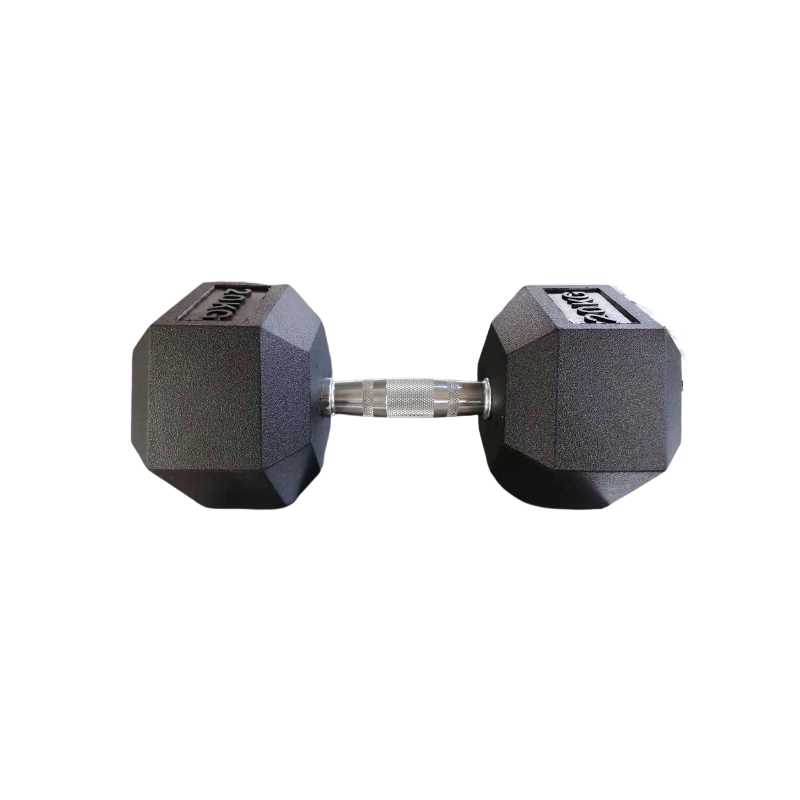 22,5kg Luxury Hex Rubber Dumbbells